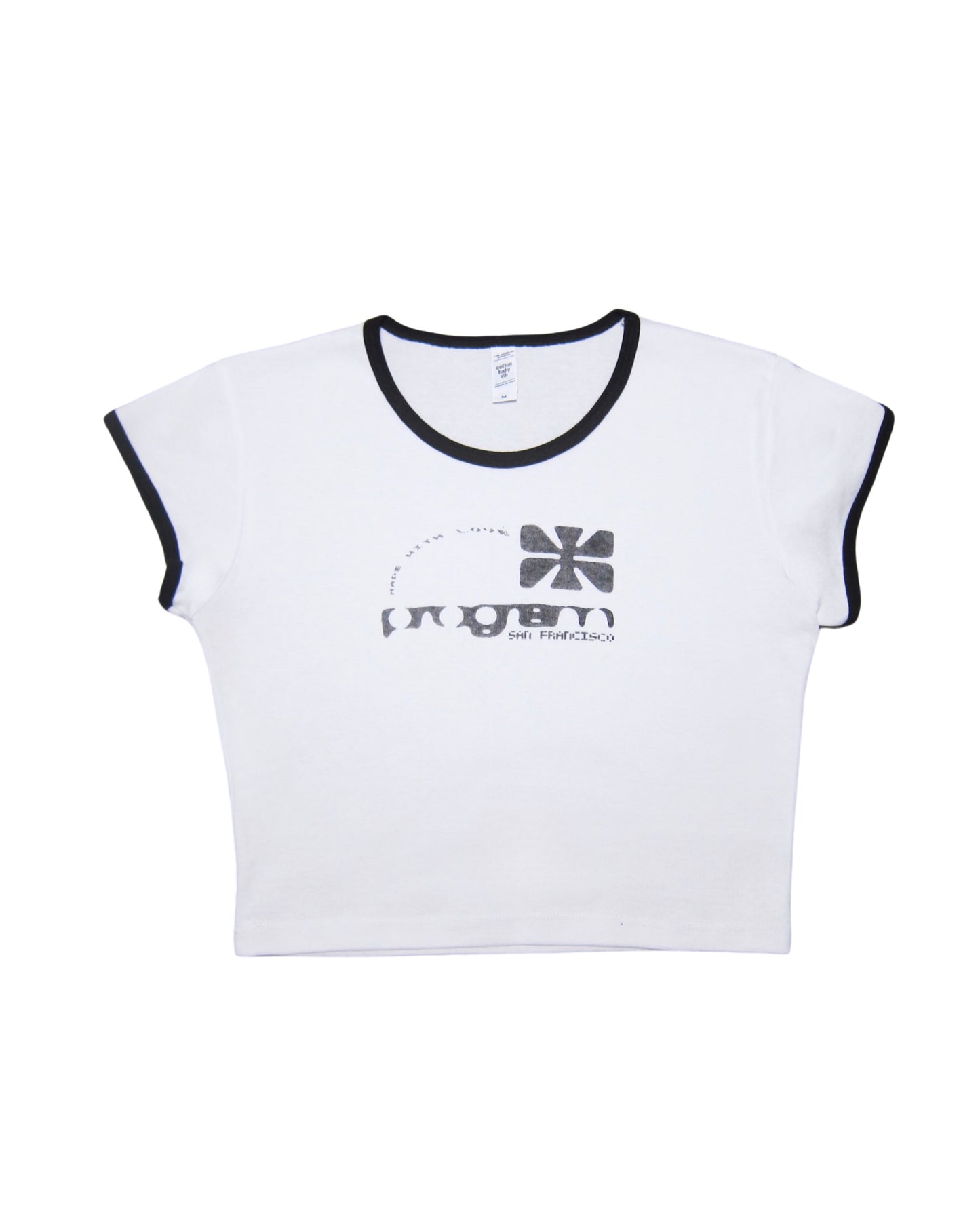 made in san francisco cropped baby tee