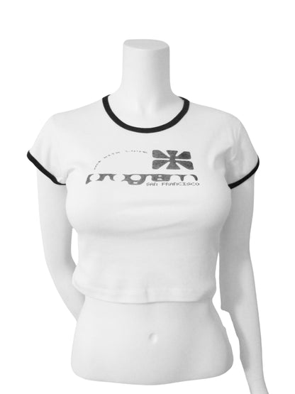 made in san francisco cropped baby tee