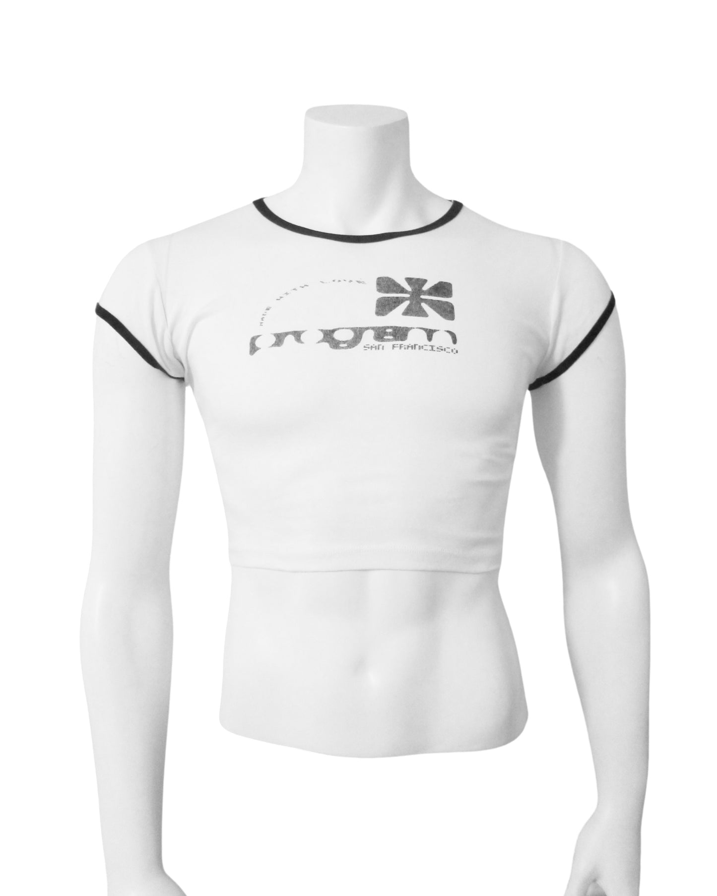 made in san francisco cropped baby tee