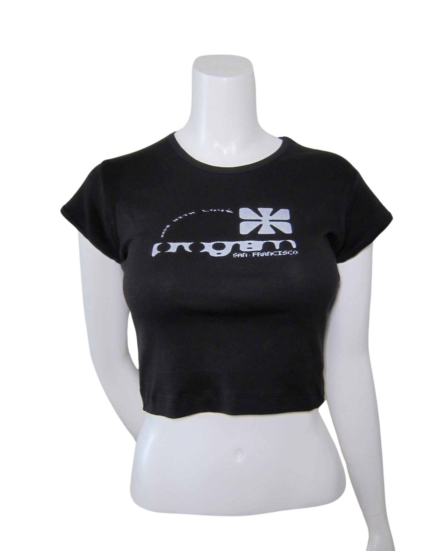 made in san francisco cropped baby tee